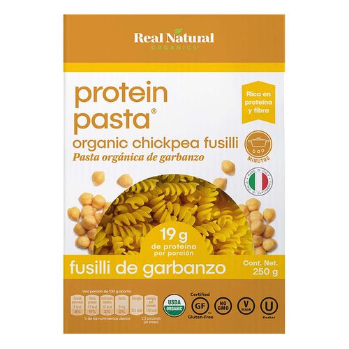 Pasta Real Natural Fusilli de Garbanzo 250g