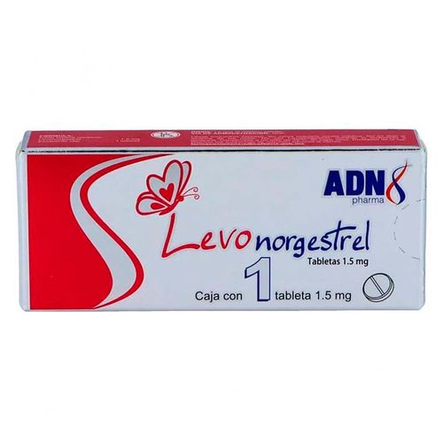 Tableta Genérica Levonorgestrel 1.5mg Caja con 1 Tableta