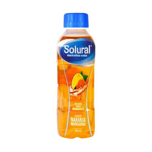 Bebida con Electrolitos Solural Sabor Naranja Mandarina 500ml