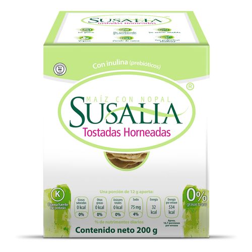 Tostada Susalia Horneada Maíz Nopal 200g