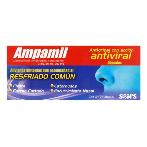 Cápsulas Ampamil Antigripal Caja con 24 Cápsulas