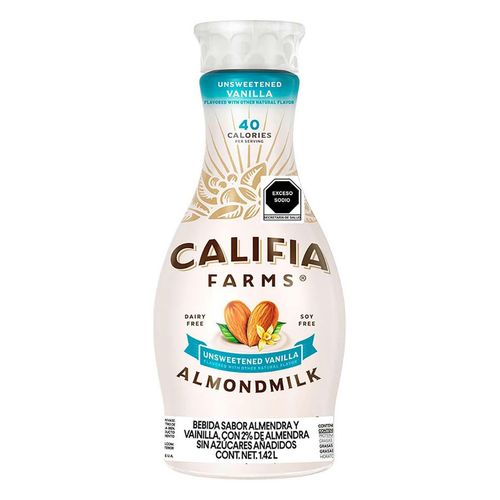 Leche de Almendra Califia Farms sabor Vainilla sin Azúcar 1.4L