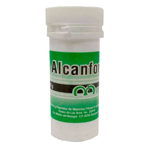 Polvo Alcanfor Frasco con 10g