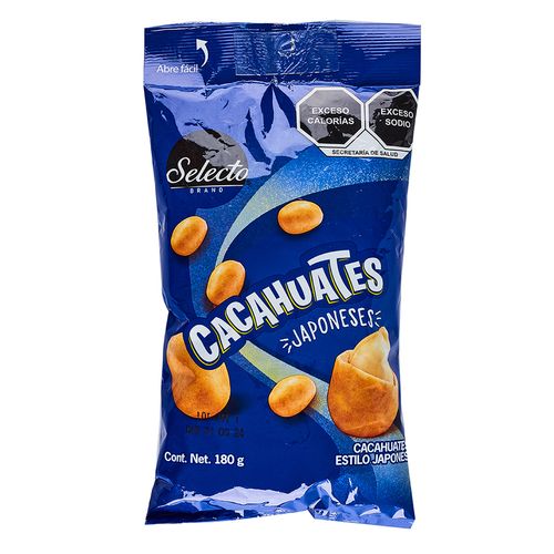 Cacahuate Selecto Brand Japonés 180g