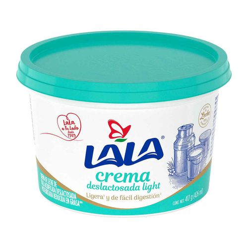 Crema Lala Deslactosada Light 426ml