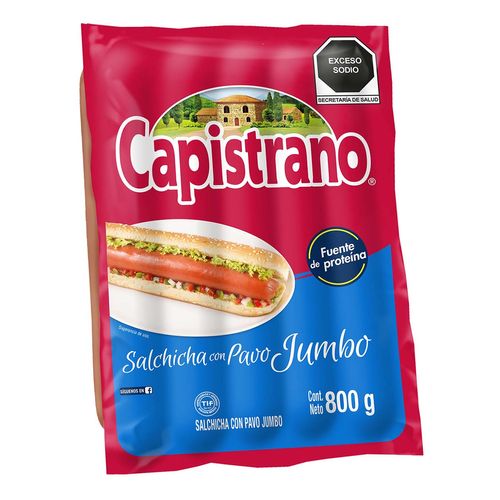 Salchicha Capistrano Pavo Jumbo 800g