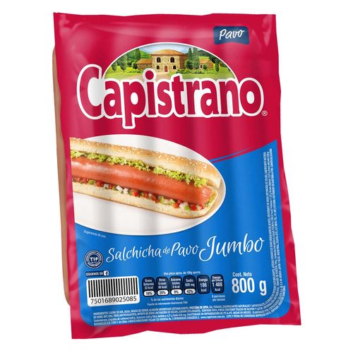 Salchicha Capistrano Pavo Jumbo 800g