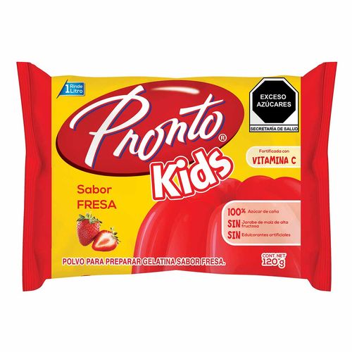 Gelatina Pronto Kids Fresa 120g