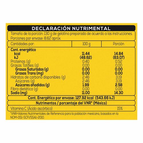 Gelatina Pronto Kids Naranja 120g