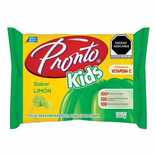 Gelatina Pronto Kids Limón 120g