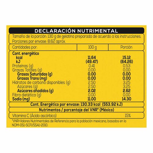 Gelatina Pronto Kids Limón 120g