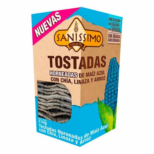 Tostadas de Maíz Horneadas con Maíz Azul 216g