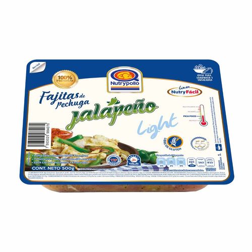 Fajitas Nutrypollo Pechuga Jalapeño 500g