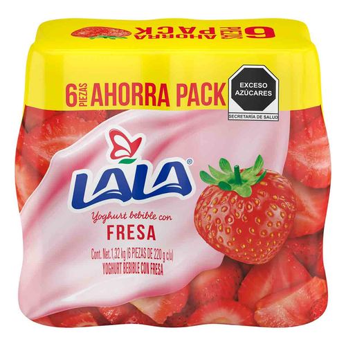 Yoghurt Bebible Lala Fresa 6 Piezas 220g