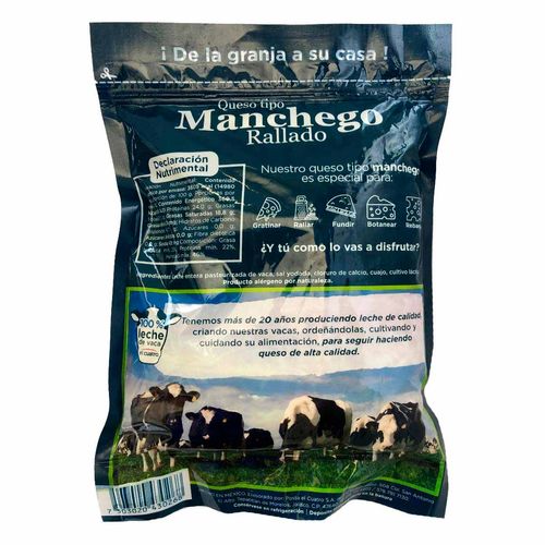 Queso el Cuatro manchego Rallado 1 kg