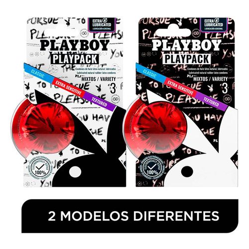 Condón Playboy Play Pack 3 Piezas