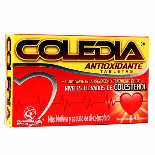 Tabletas Coledia Antioxidante Caja con 45 Tabletas