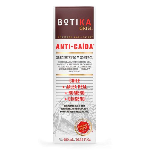 Shampoo Grisi Botika Anti Caída Crecimiento y Control 480ml