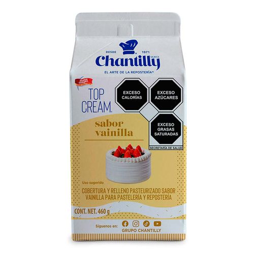 Crema Chantilly Top Cream Vainilla 460g