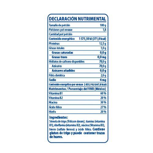 Pasta Italpasta Letra de 180g