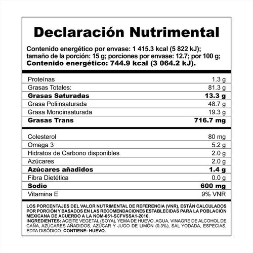Mayonesa Mccormick Con Limón 190g