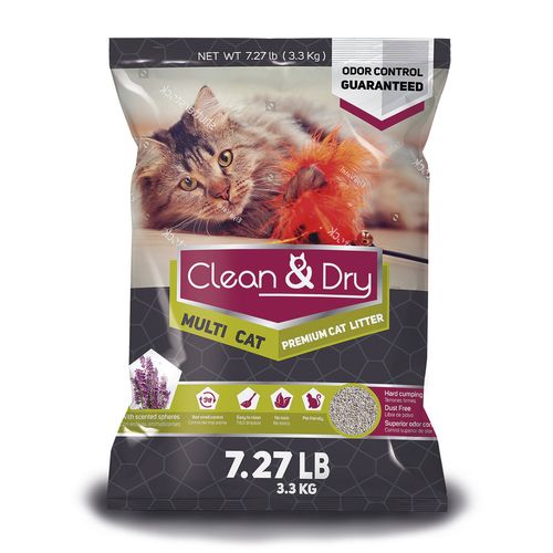 Arena para Gato Clean&Dry Premium 3.3kg
