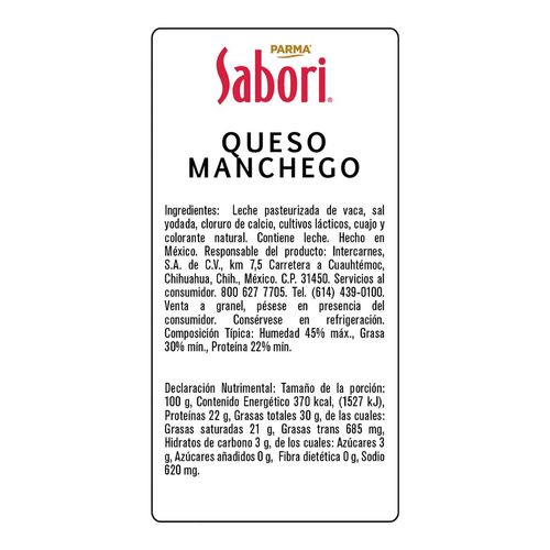 Queso Manchego Sabori por kg