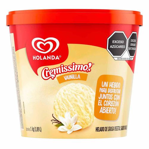 Helado Holanda Cremissimo Vainilla 1.89L