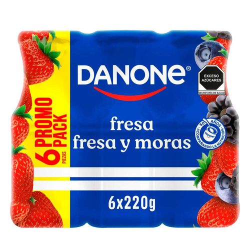 Yoghurt Danone Bebible Con Fresa Y Moras 6x220g