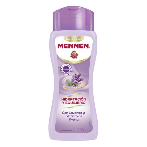 Shampoo Mennen Hidratación y Equilibrio Lavanda y Extracto de Avena 200ml