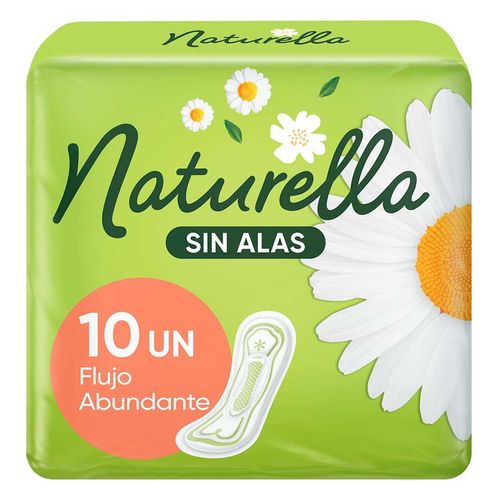 Toallas Femeninas Naturella sin Alas 10 Unidades