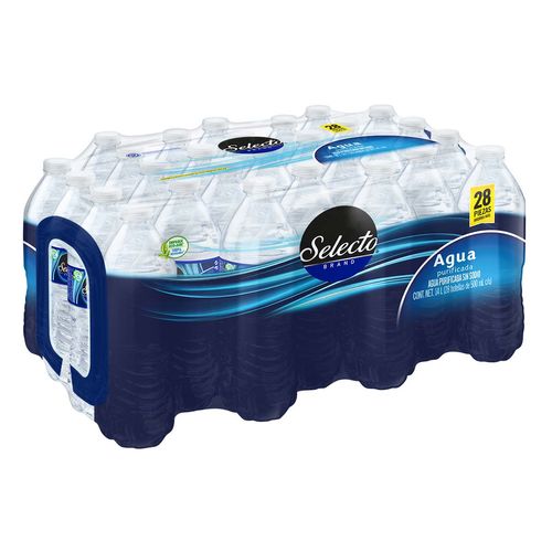 Agua Purificada Selecto Brand con 28 Piezas de 500ml
