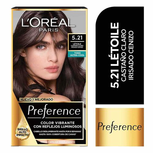 Tinte de Cabello L'Oréal Paris Preference Paris 5.21 Létoile Castaño Claro