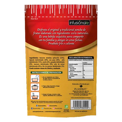 Ponche de Frutas Infusiónate 200g