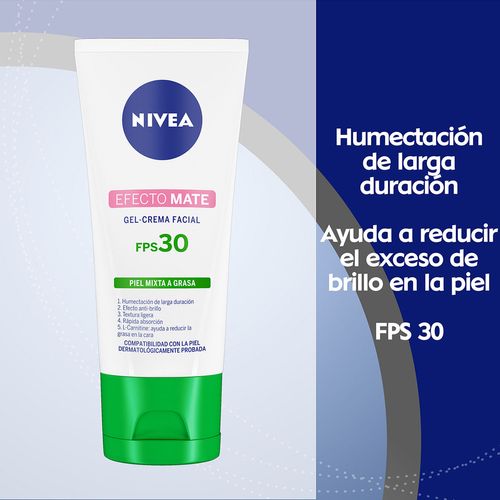 Crema Facial Hidratante NIVEA Efecto Mate FPS30 50ml