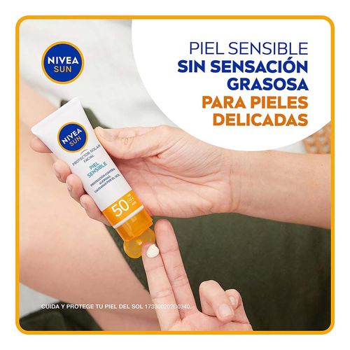 Protector Solar Facial NIVEA SUN Piel Sensible FPS 50 50ml