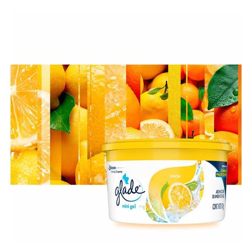 Aromatizante para Auto Glade Mini Gel Limón 70g
