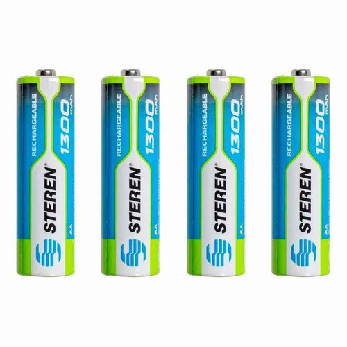 Pilas AA Steren Recargables 4 Pilas BAT-NM-AA