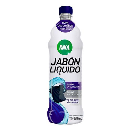 Jabón Líquido de Lavandería Pinol Ropa Oscura 828ml