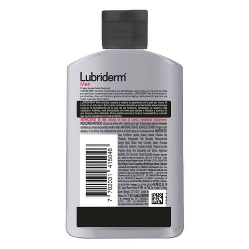 Crema Corporal Lubriderm Men con Fragancia 120ml