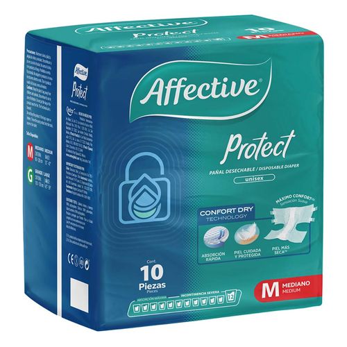 Ropa Interior Desechable Affective Active Unisex Talla Mediana 10 Pañales