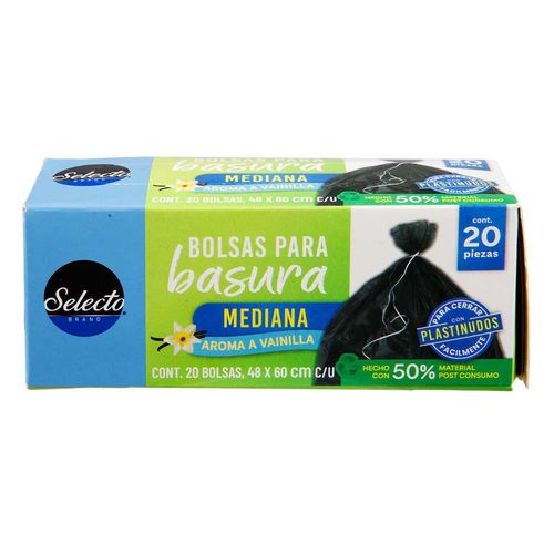 Bolsas para Basura Selecto Brand Medianas con Plastinudo 20 Bolsas