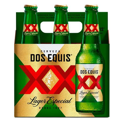 Cerveza Clara Dos Equis Lager 6 Botellas de 355ml c/u