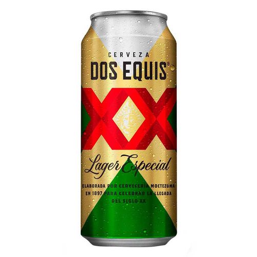 Cerveza Clara Dos Equis Lager lata de 473ml