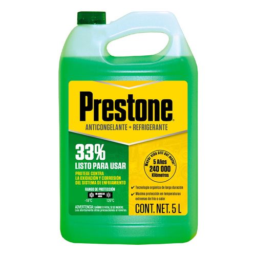 Anticongelante Prestone 33% Verde 5L