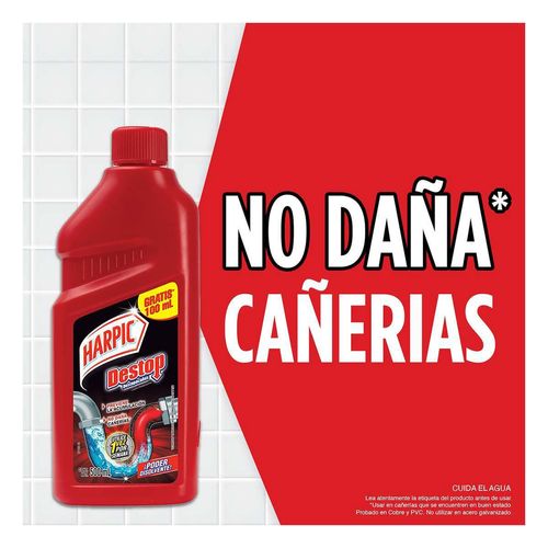Destapacaños Líquido Harpic Destop 500ml
