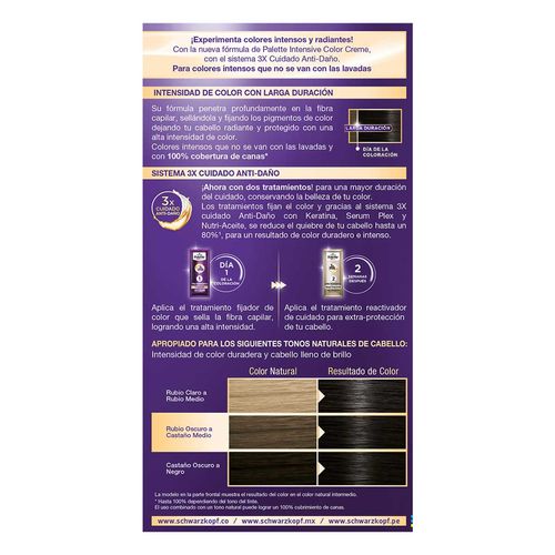 Tinte de Cabello Palette Color Creme 4-13 Negro Zafiro Metálico