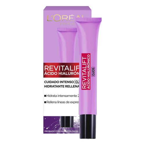 Crema para Contorno de Ojos L'Oréal Paris Revitalift Ácido Hialurónico 15ml