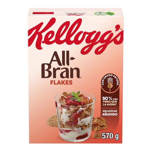 Cereal Kellogg's All Bran Flakes Natural 570g