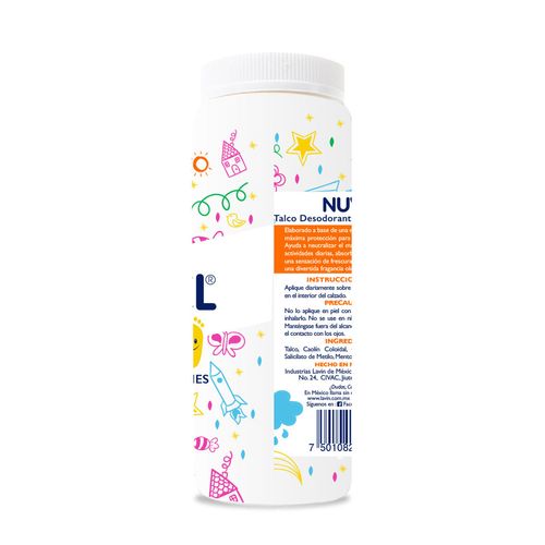 Talco para Pies Infantil Nuvel Kids Desodorante 100g